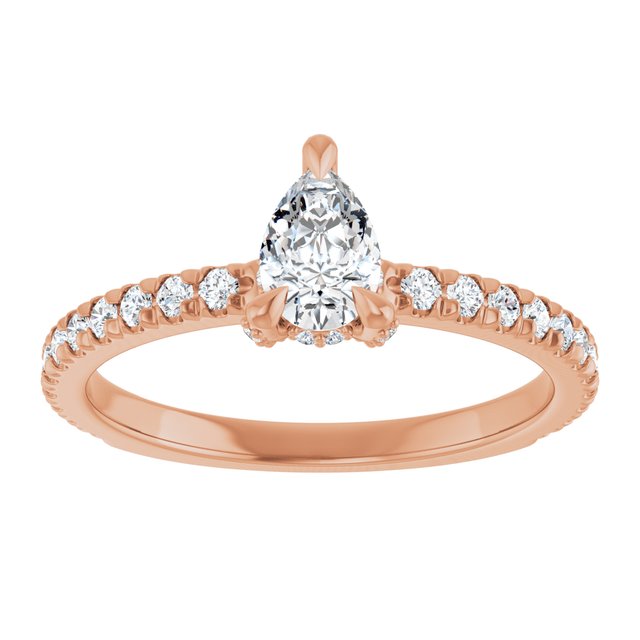 pear-14K Rose gold