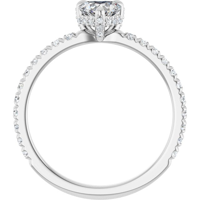 heart-14K White gold