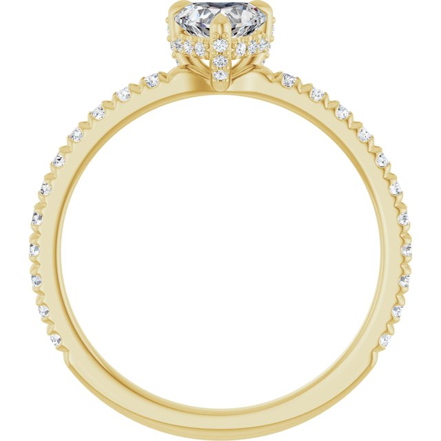 heart-10K Yellow gold