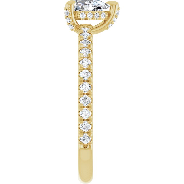 pear-10K Yellow gold