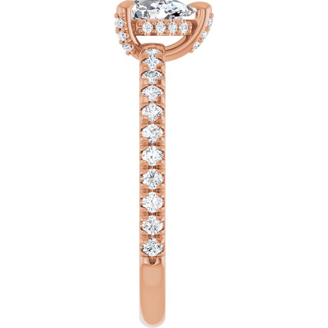 pear-18K Rose gold