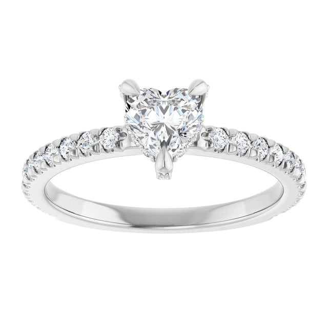 heart-10K White gold