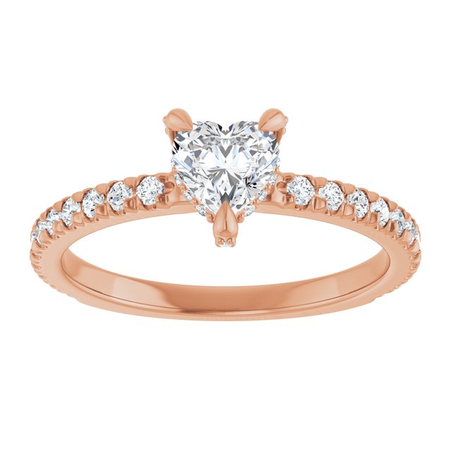 heart-14K Rose gold