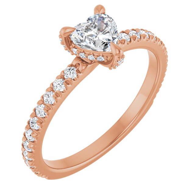 heart-18K Rose gold