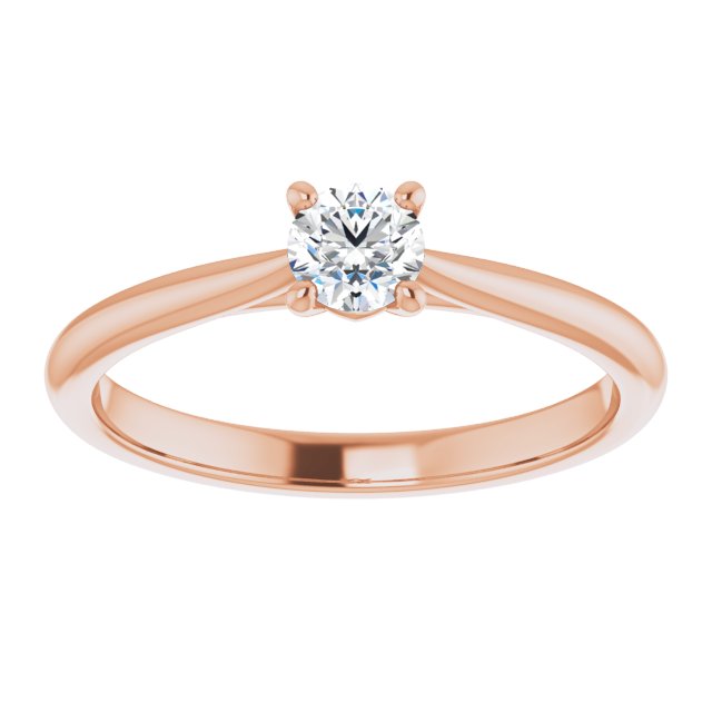 round-14K Rose gold