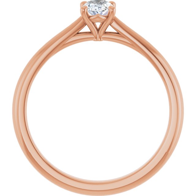 oval-18K Rose gold