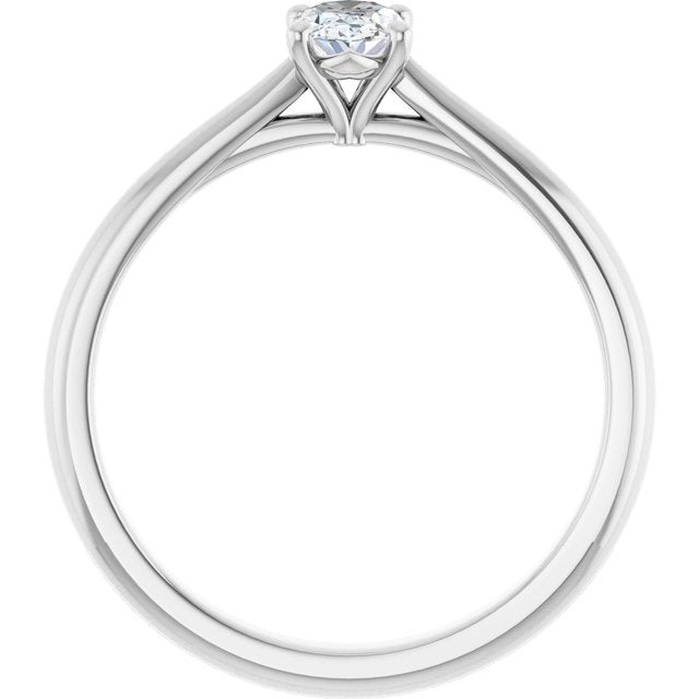 oval-18K White gold