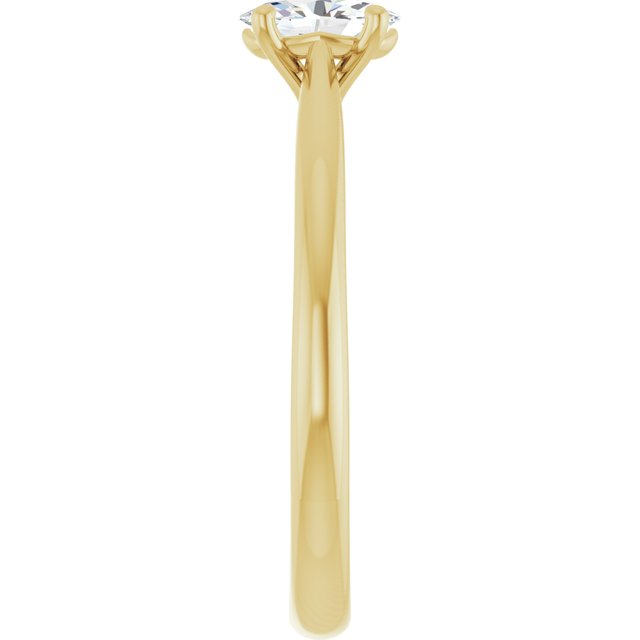 oval-14K Yellow gold