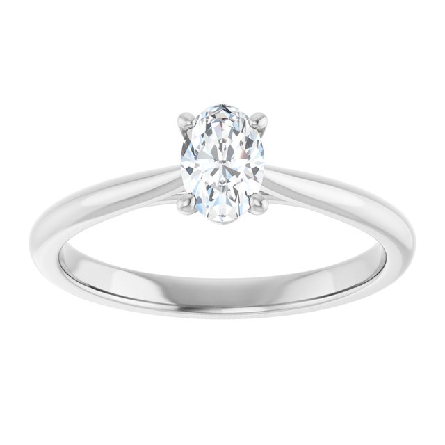 oval-18K White gold