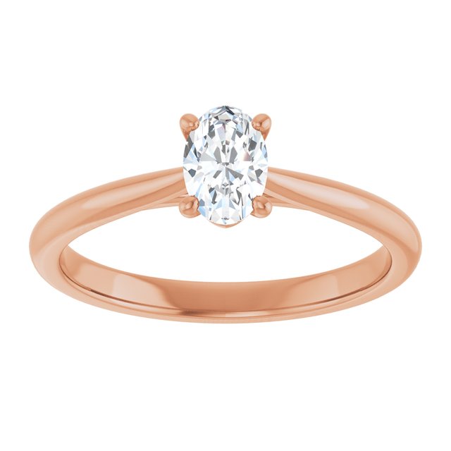 oval-18K Rose gold