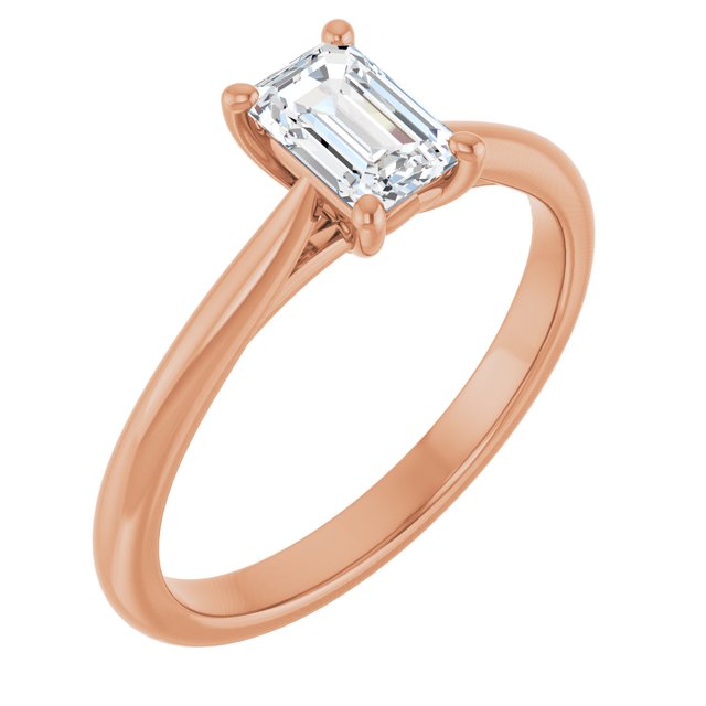 emerald-10K Rose gold