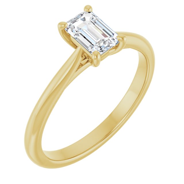 emerald-14K Yellow gold