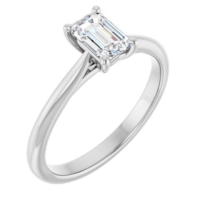 emerald-10K White gold