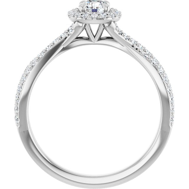 round-10K White gold