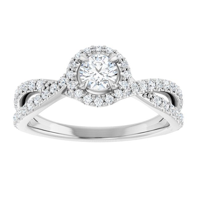 round-10K White gold