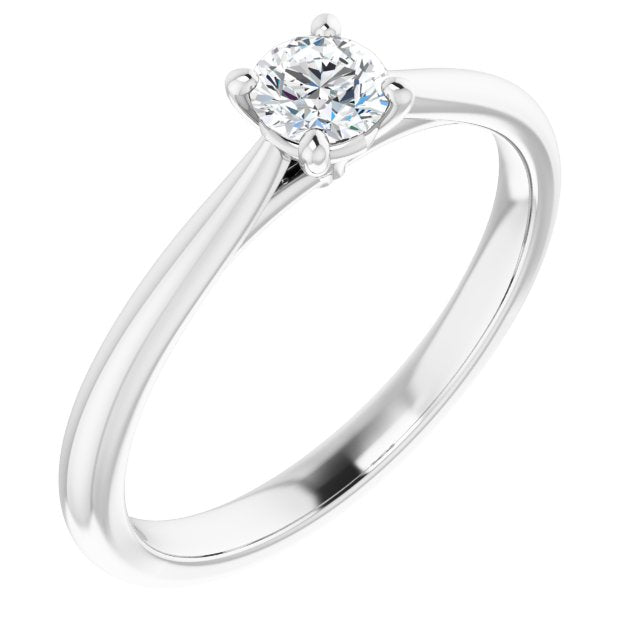 round-14K White gold