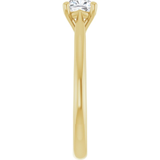 cushion-14K Yellow gold