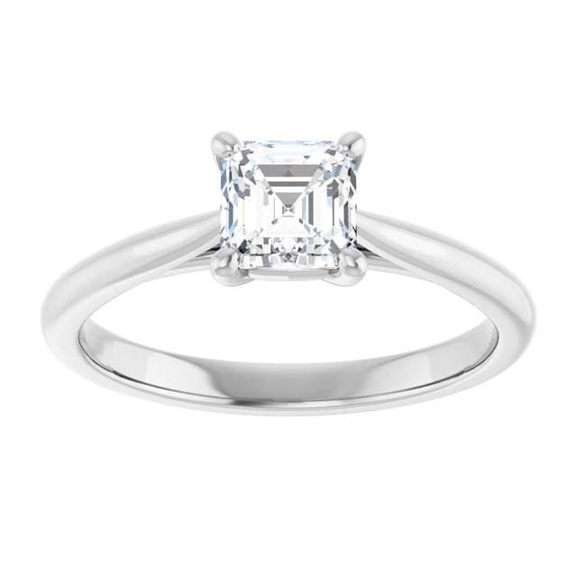 asscher-14K White gold