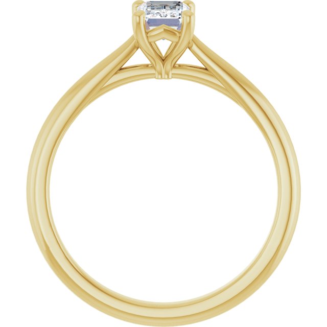 emerald-10K Yellow gold