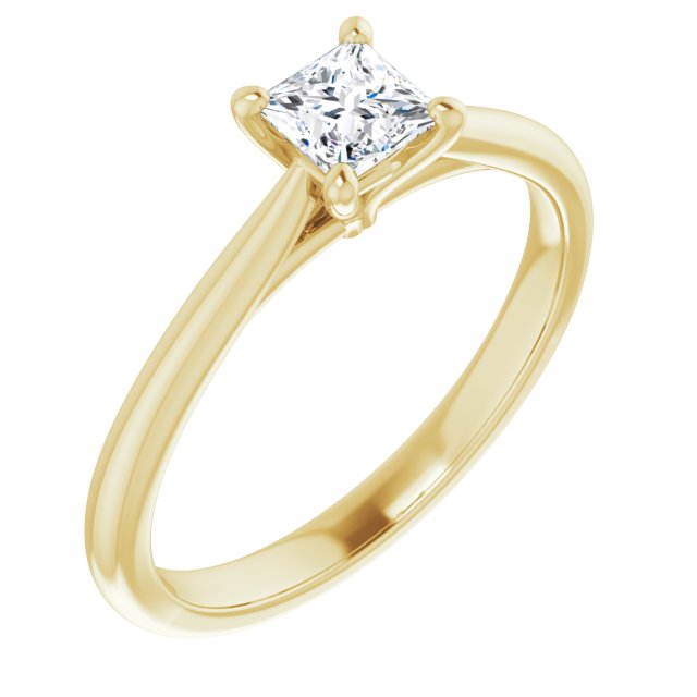 square-14K Yellow gold
