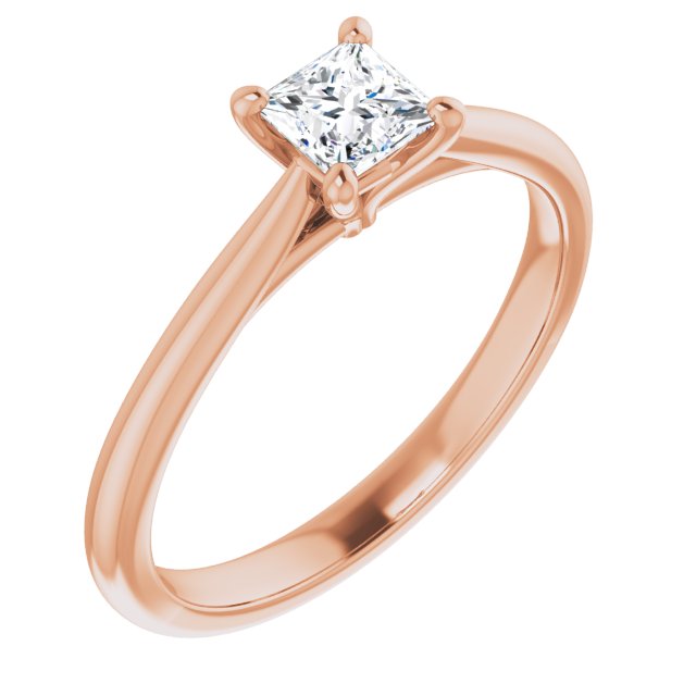 square-10K Rose gold
