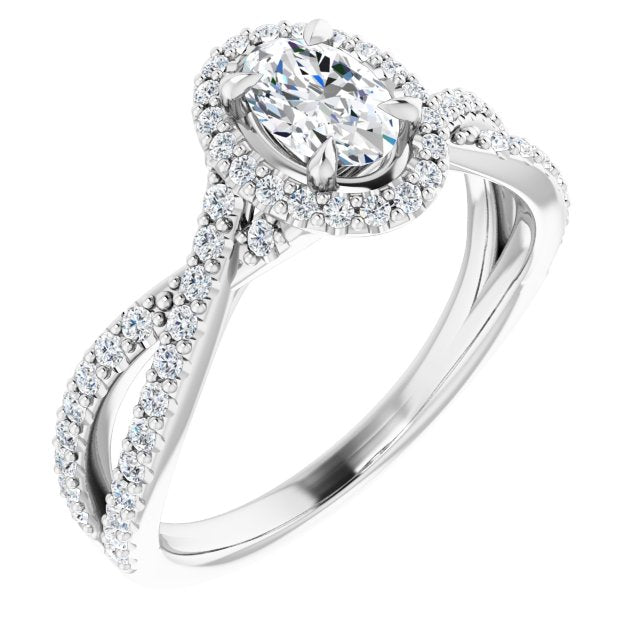 oval-10K White gold