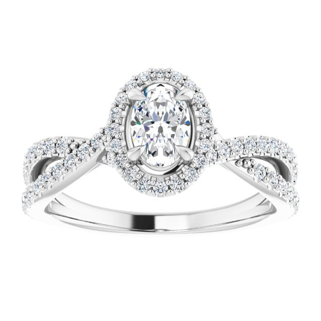 oval-10K White gold