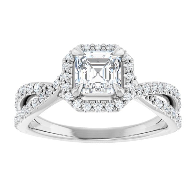 asscher-10K White gold