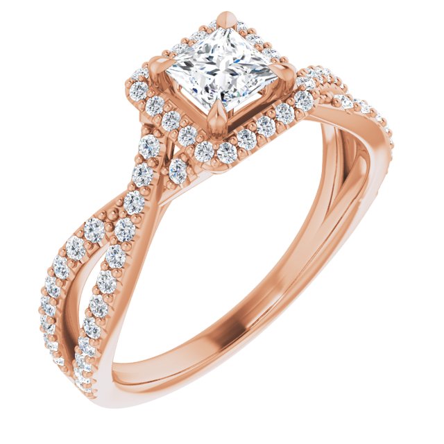 square-10K Rose gold