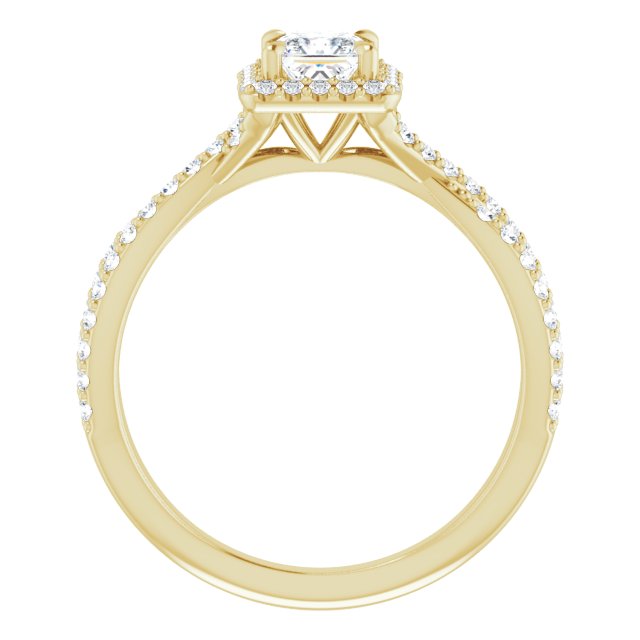 square-14K Yellow gold