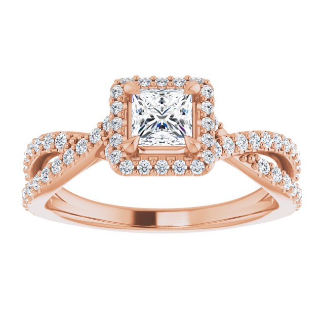 square-18K Rose gold