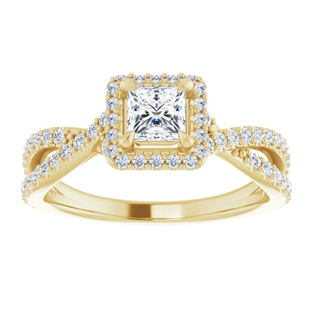 square-10K Yellow gold