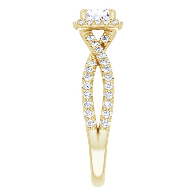 square-10K Yellow gold