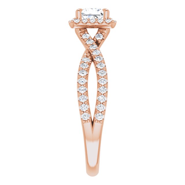 square-10K Rose gold