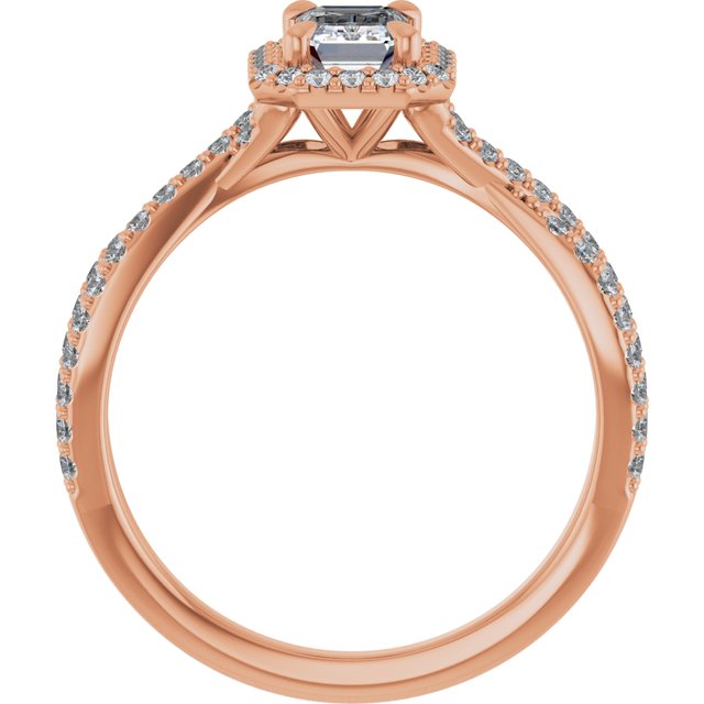 emerald-10K Rose gold