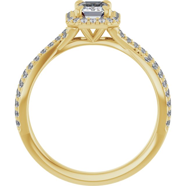 emerald-14K Yellow gold