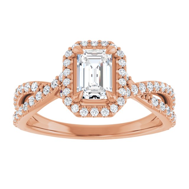 emerald-10K Rose gold