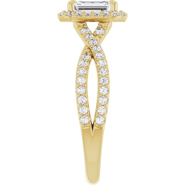 emerald-10K Yellow gold