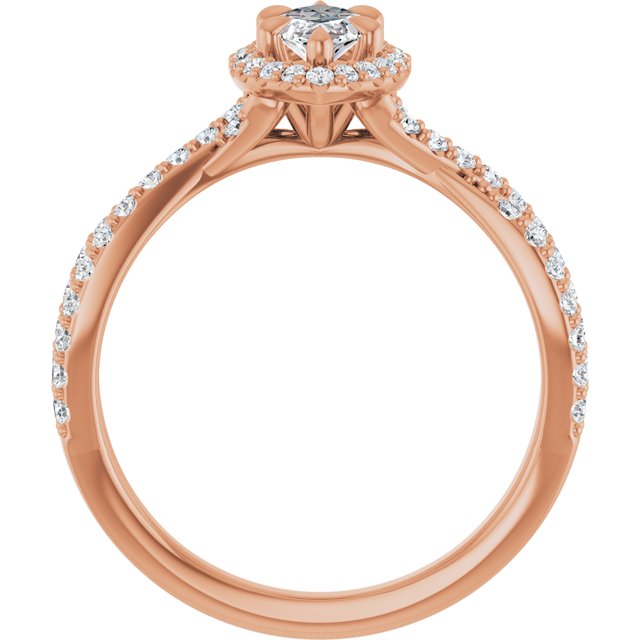 marquise-14K Rose gold