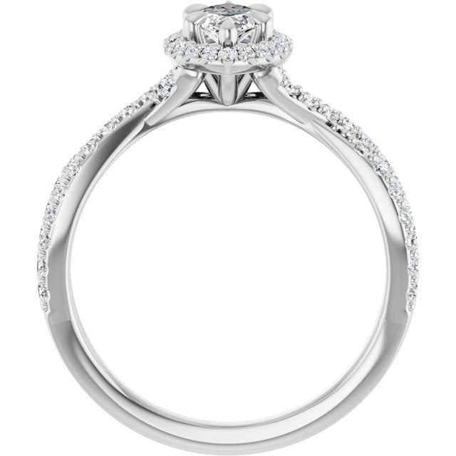 marquise-14K White gold