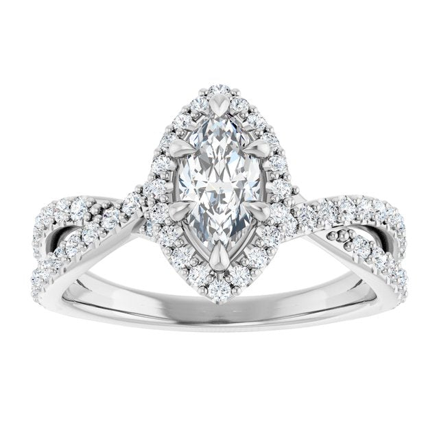 marquise-14K White gold