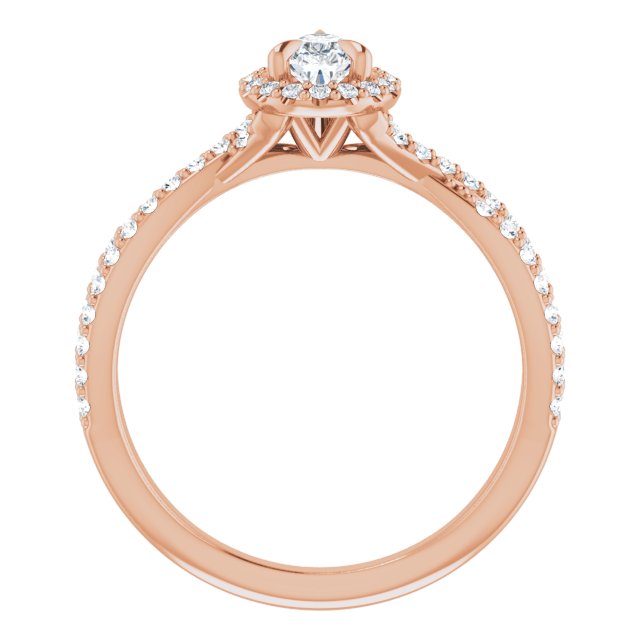 pear-14K Rose gold