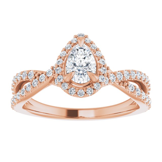 pear-14K Rose gold