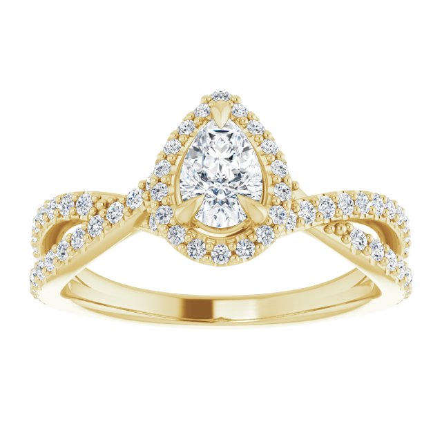 pear-10K Yellow gold