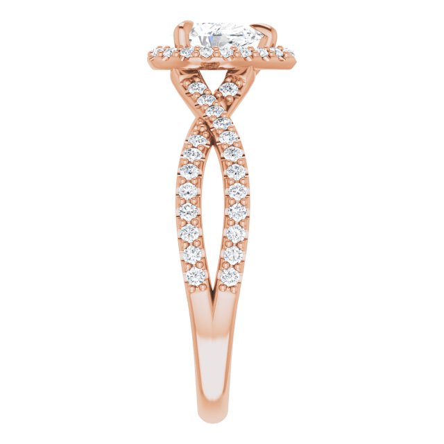 pear-18K Rose gold