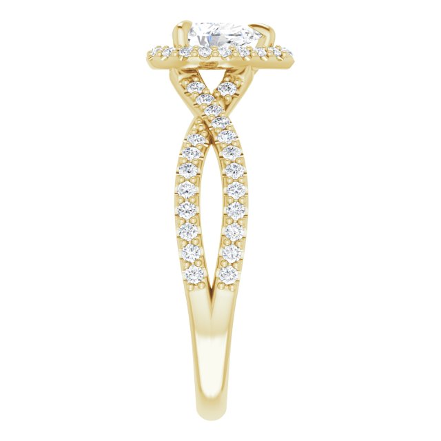 pear-14K Yellow gold