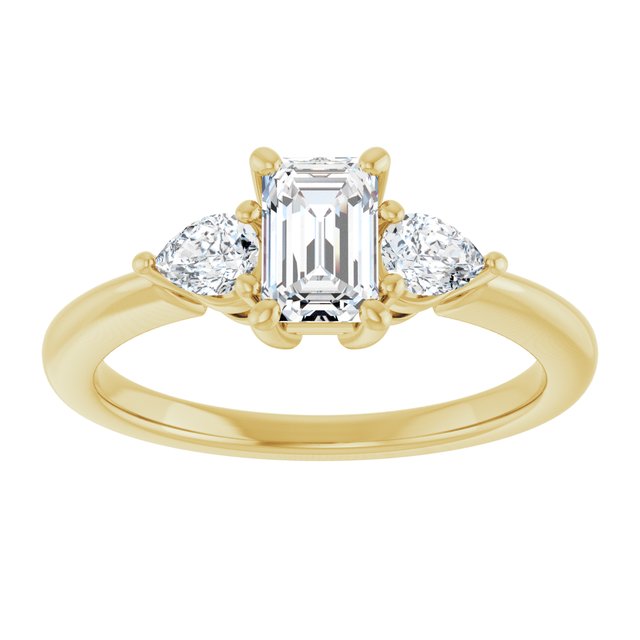 emerald-18K Yellow gold