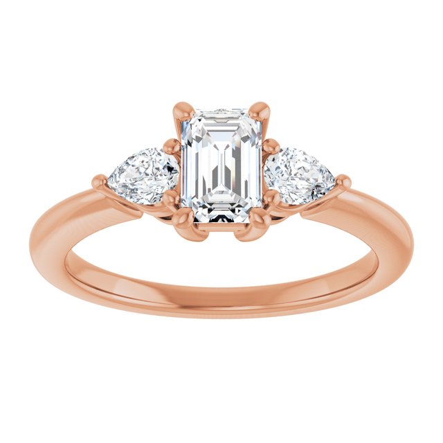 emerald-14K Rose gold
