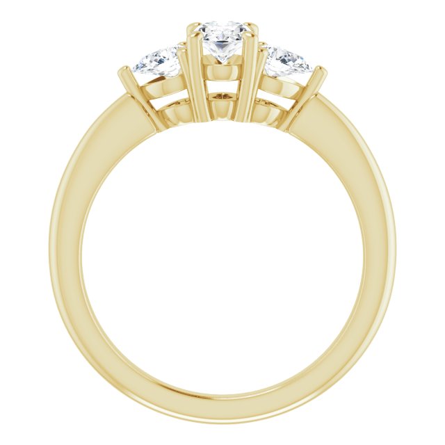 oval-18K Yellow gold