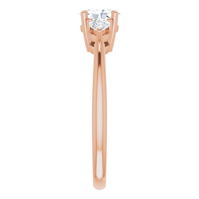 oval-10K Rose gold